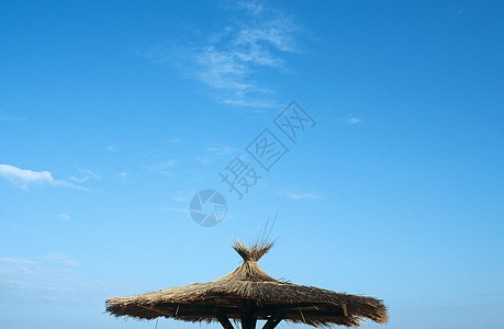 海滩小屋顶图片