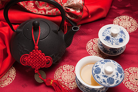 新年活动陶瓦器历史静物茶具背景