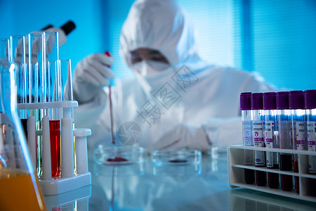 生命科学实验医疗预防医学专家做科学试验背景