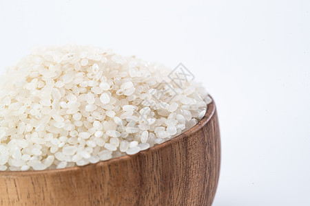 大米水稻一碗大米特写背景