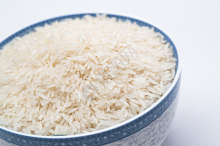 一碗长粒香米背景图片