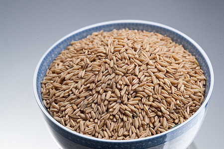有机食品燕麦米背景图片
