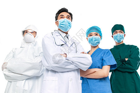 戴着口罩的医务工作者图片