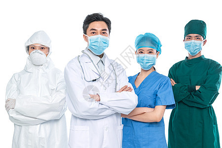 戴着口罩的医务工作者图片