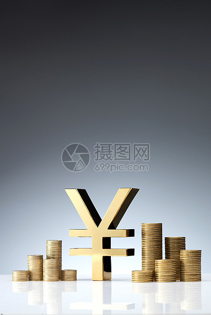 货币符号和金币图片