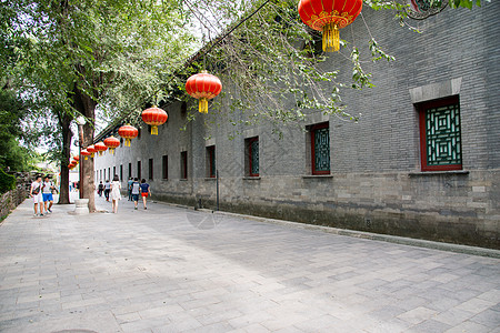 北京游客文化古老的旅游目的地北京恭王府背景