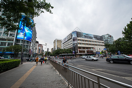 宝龙广场北京城市建筑购物广场背景