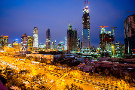 城市CBD的摩天大楼景象图片