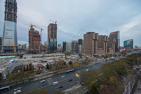 城市CBD的摩天大楼景象图片