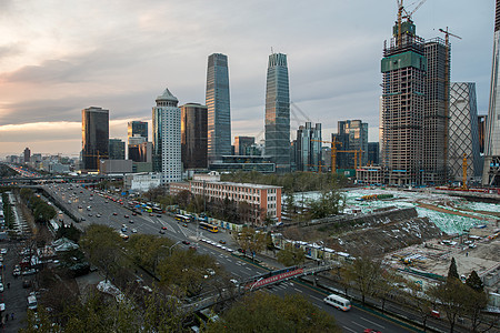 城市CBD的摩天大楼景象图片