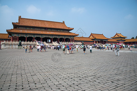 中国城墙北京故宫背景