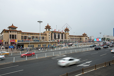 北京城市摄影摄影白昼旅游北京站背景