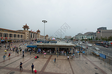 建筑外部地铁古典风格北京站图片