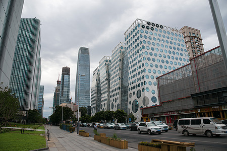 光华路SOHO北京城市交通背景