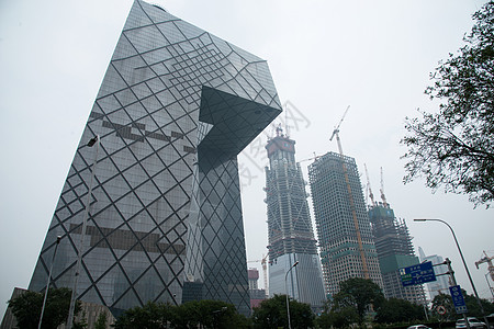 合肥电视台新的都市风景北京cbd北京城市建筑背景