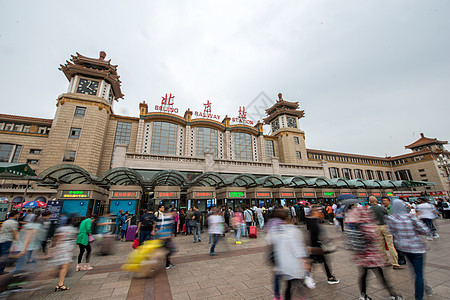 车站安检运输大楼地标建筑建筑结构北京站背景