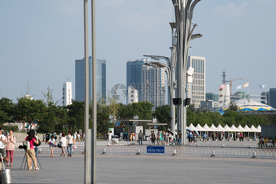 亚洲首都都市风景北京奥体中心图片