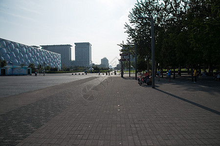 奥体中心广场北京游泳中心水立方图片