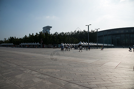 北京盘古大观空旷旅行旅行者北京奥体中心背景