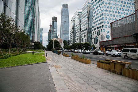 北京CBD北京城市交通背景