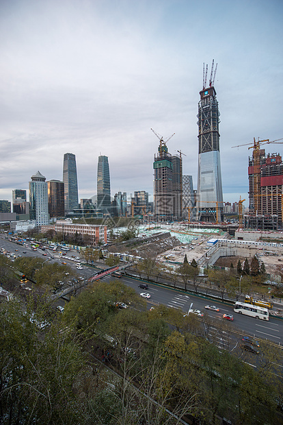 北京市区的城市建筑和高楼图片