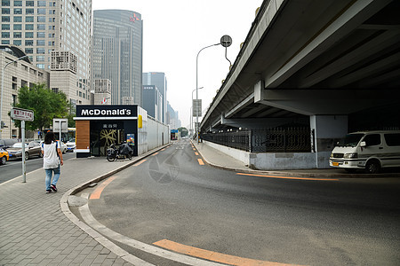 北京城市道路和商务办公楼图片