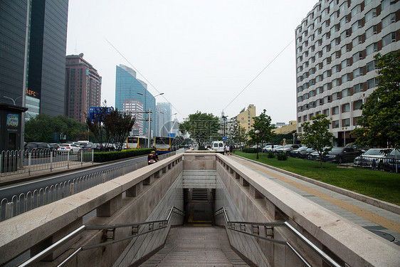 北京城市建筑和道路图片