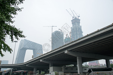 北京城市建筑和道路图片