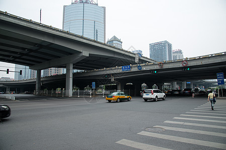 北京城市建筑和道路图片