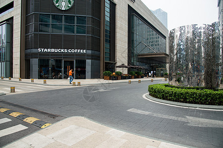 北京商务办公楼和道路图片