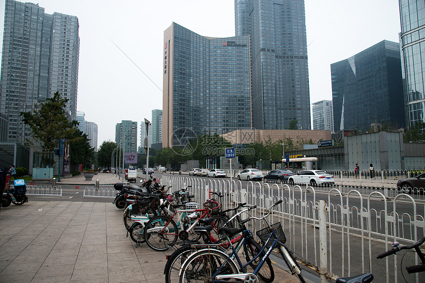 北京的商业商务区和街道图片