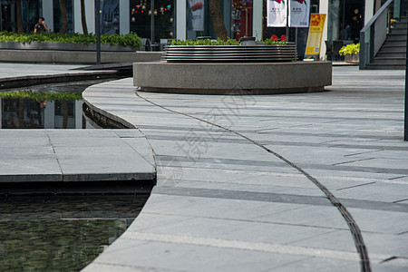 北京城市商场和街道背景图片
