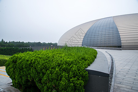 现代首都地标建筑北京大剧院图片