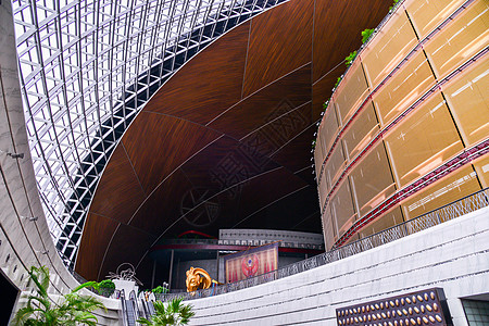 国内著名景点彩色图片大厅北京大剧院内景图片
