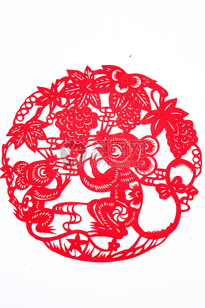 传统庆典传统节日文化剪纸图片