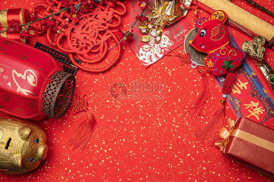 传统文化春节过年新年静物图片