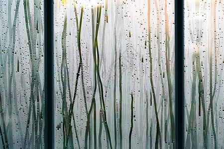 窗户雨背景