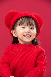 摄影可爱的2岁到3岁幸福的小女孩半身像特写图片