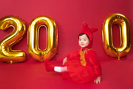 吉祥天真2020年可爱的小朋友过新年图片