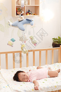 婴儿床宝宝睡觉图片