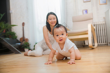 母女柔和新生活妈妈和宝宝图片