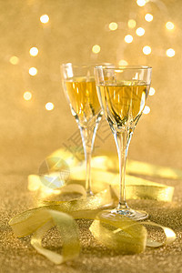 含酒精饮料新年前夕垂直构图香槟图片