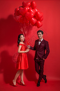 色彩亚洲人裙子浪漫情侣图片