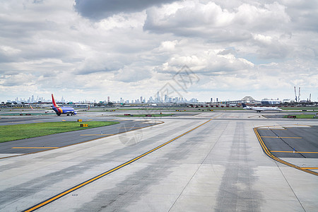 机场跑道美国航空高清图片