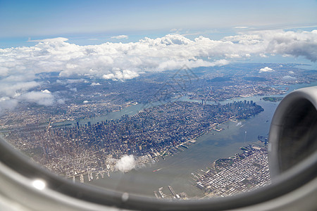 从飞机上俯瞰大地图片