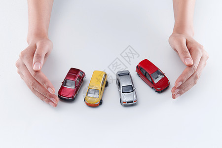 手和汽车模型图片