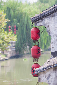 无锡运河无锡清名桥古运河景区背景