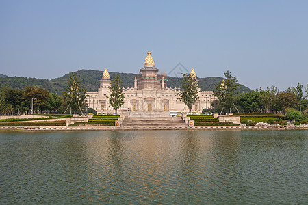 佛教祈祷江苏省无锡灵山风景区背景