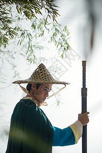 青年男人摄影帽子江湖侠客图片