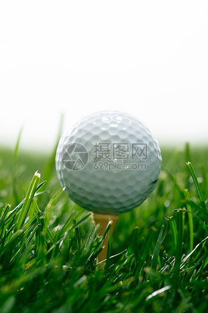 健康生活方式草地上的高尔夫球图片